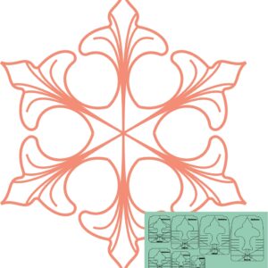 Westalee Design Grand Leaf 7pc Template Set