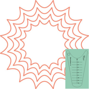 Westalee Design Spin An Echo Template #12