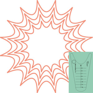 Westalee Design Spin An Echo Template #13