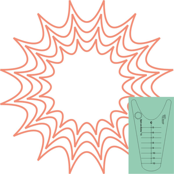 Westalee Design Spin An Echo Template #13