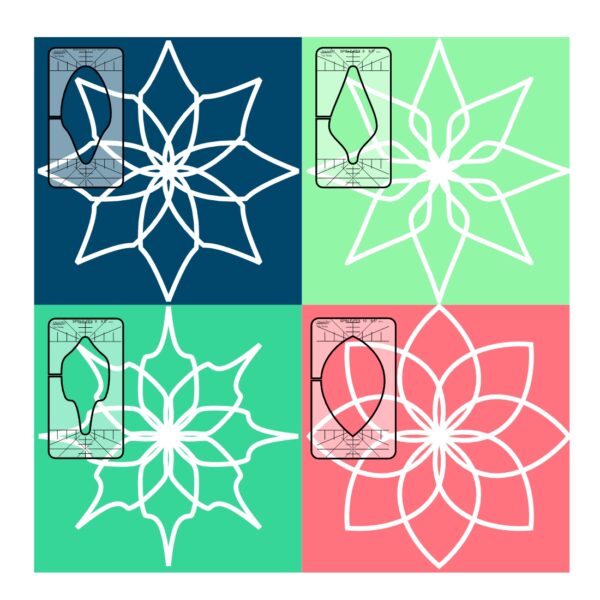 Westalee Design 4pc Spin-e-fex #3 Template Collection
