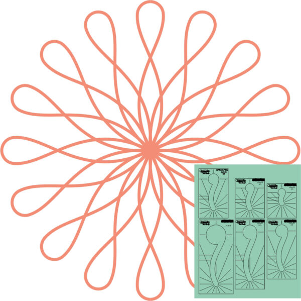 Westalee Design Spin-E-Fex Curly Q Templates Set 2
