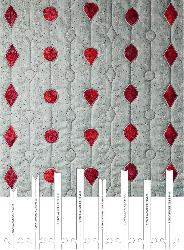 Westalee Design Edge to Edge Snowflake Shape Keys