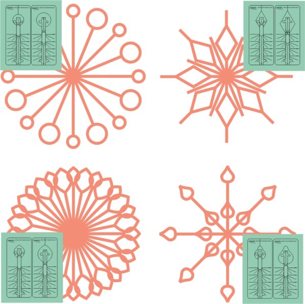 Westalee Design Spin-E-Fex Snowflake 2pc Template Sets