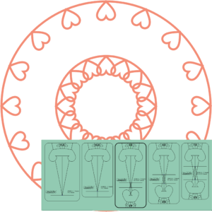 Westalee Design Strand of Hearts 1" Templates: Jewel Series