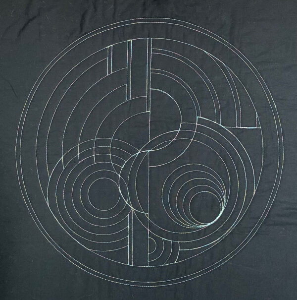 Concentric Tangent: Circle Play with Westalee Circle Template, Pattern by Kate Quinn