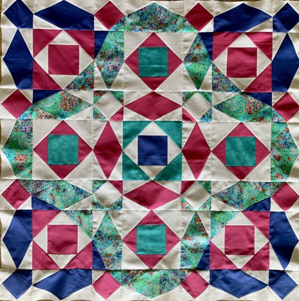 Coral Sea Patchwork Pattern by Helen Sullivan - Image 3